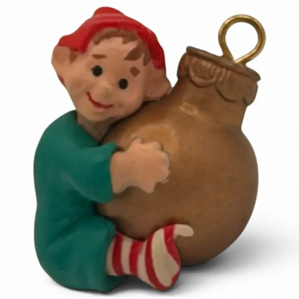 Vintage Hallmark Keepsake 'Load of Cheer' 1989 Miniature Christmas Ornament